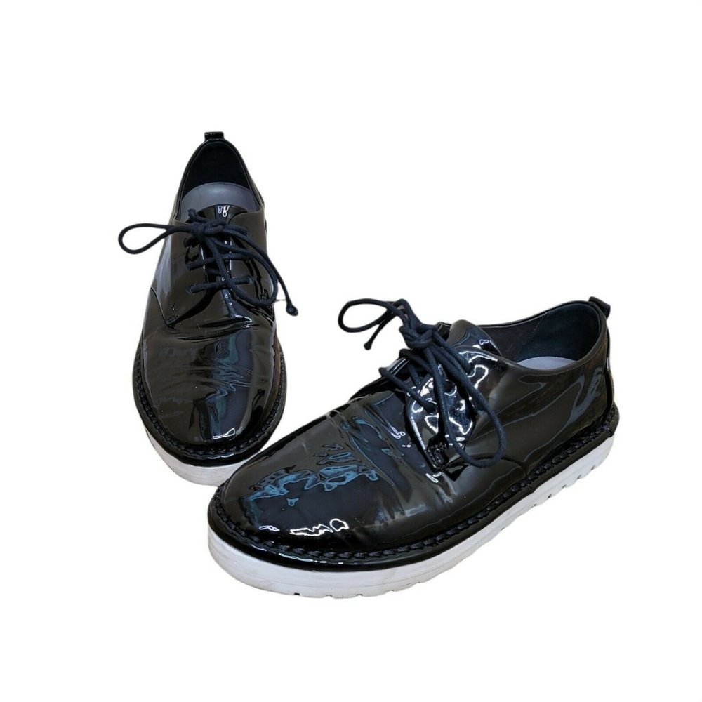 Marsell Sanscrispa Blqck Patent Shoes Womens 36.5 US 6.5